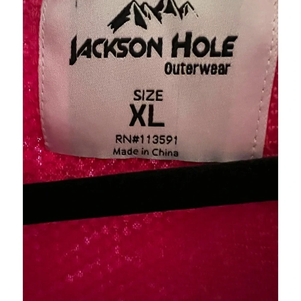 NWT - Jackson Hole Women's  Hot Pink Sherpa Quarter Zip Jacket - Size XL